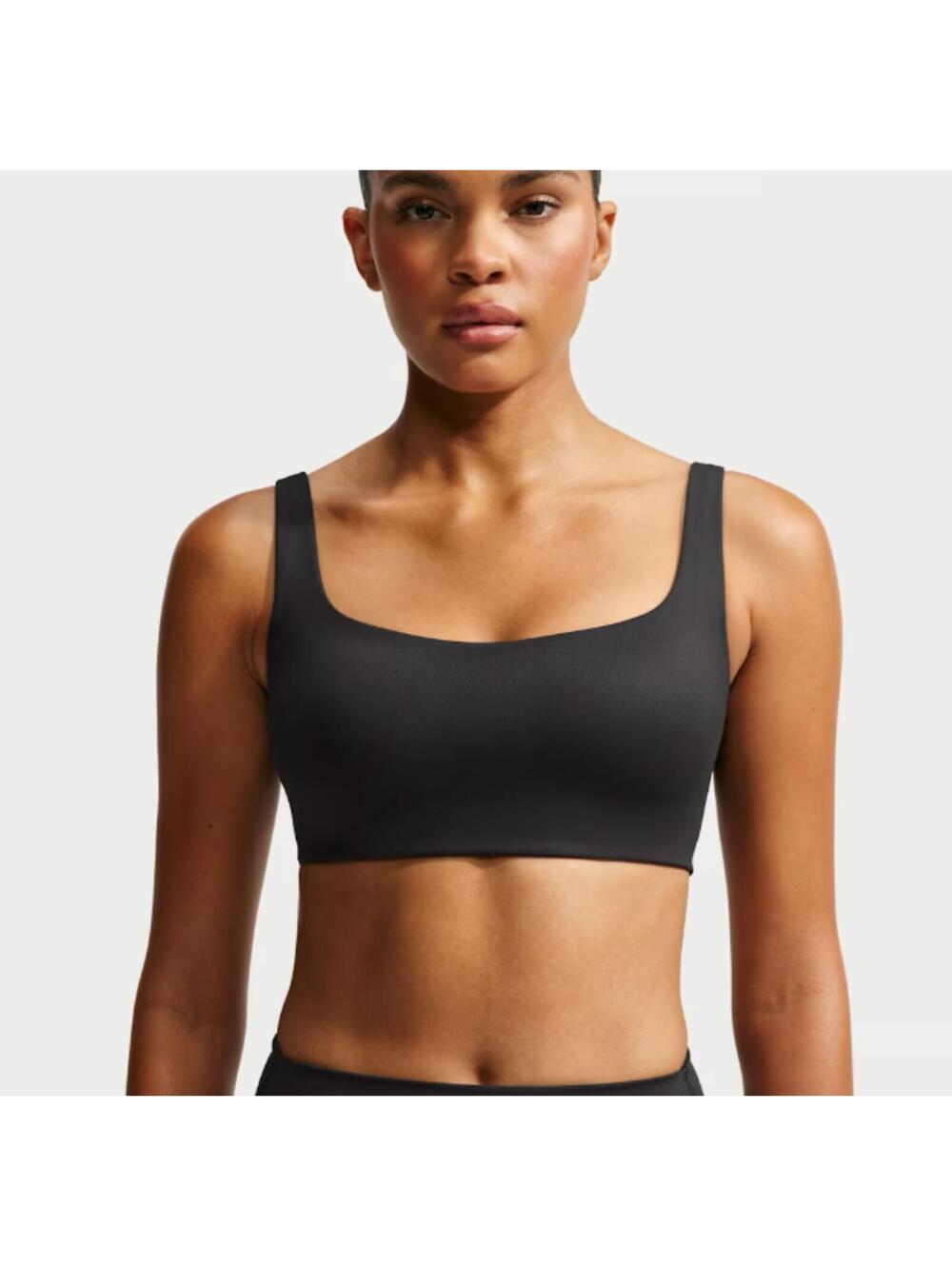 Nike SKIMS Matte Scoop Neck Bra in Obsidian, Size L NEW